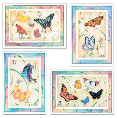 Get Well : Flower & Heart Fantasy (12 Boxed Cards)