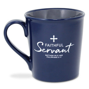 Ceramic Mug Navy - Faithful Servant