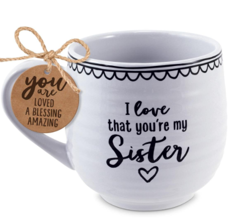Artisan Doodles Mug- 'I Love That You're My Sister'