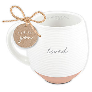 It Is Well With My Soul Soft Blue and Gold Ceramic Coffee Mug