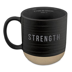 Mug Textured Black - Strength