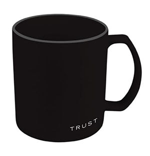 COFFEE CUP TEXTURED TRUST BLACK 20OZ