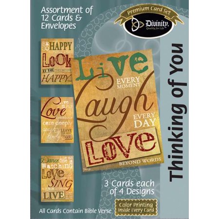 Thinking of You Assortment : Live Laugh Love (12 Boxed Cards)