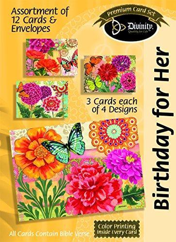 Anniversary Card Assortment FloralTheme (12 Boxed Cards)
