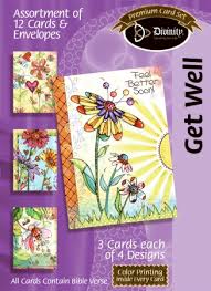 Get Well Card Assortment - Floral (12 Boxed Cards)