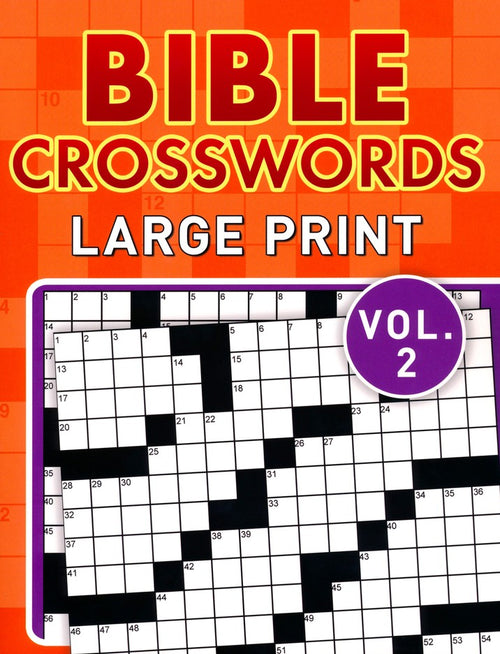 Bible Crosswords, Large Print Vol. 2 - KI Gifts Christian Supplies