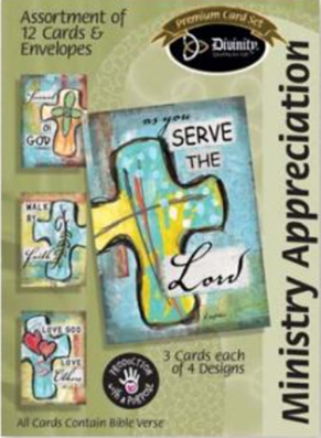 Ministry Appreciation, Rounded Mod Cross (12 Boxed Cards)