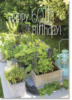 Happy 60th Birthday - Herb Planting (order in 6)