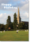 Happy Birthday - Village Cricket Scene (order in 6)