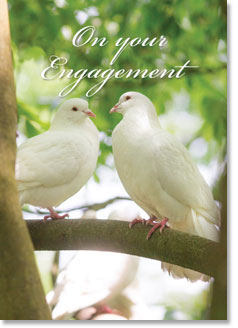 On Your Engagement - Two Doves (order in 6)