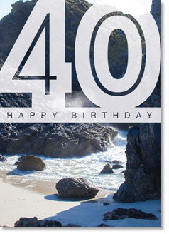 Happy 40th Birthday : Kynance Beach (order in 6)