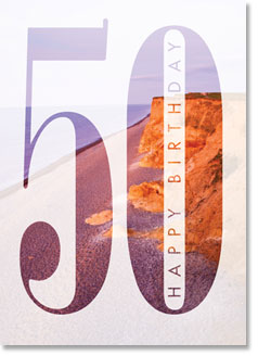 Happy Birthday : Sunset beach 50th (order in 6)