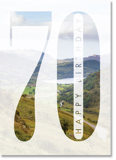 Happy Birthday :Welsh Mountains 70th (order in 6)