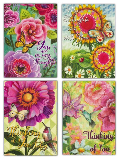 Get Well Card Assortment - Floral (12 Boxed Cards)