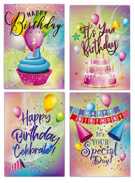 Greeting Card - Pack of 6 Birthday - Wish Cake