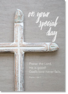 On Your Special Day : Wooden cross