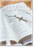 First Communion - Bible and Silver Cross