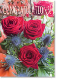 Congratulations : Red Rose Display (order in 6)