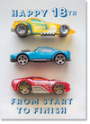 Congratulations on your 18th birthday: Toy Racing Cars (order in 6)