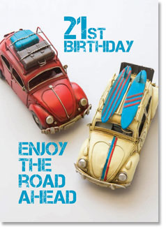 Happy 21st Birthday: Vintage model cars (order in 6)
