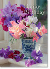 Happy Birthday - Sweet Peas Windowsill (order in 6)