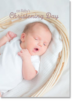 Christening - Baby Is Moses Basket (order in 6)