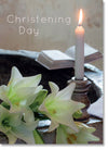 Christening - Candle On Font (order in 6)