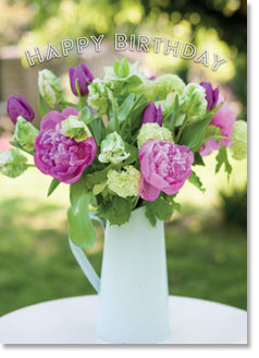 Rose and paeonies bouquet