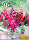 Happy 90th Birthday - Paeony Arrangement (order in 6)