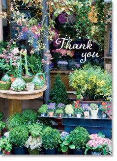 Thank You - Parisian Florist Shop (order in 6)