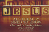 Small Poster : All I Really Need to Know - KI Gifts Christian Supplies