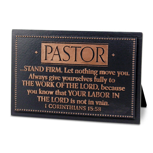 Scripture Plaque - Pastor