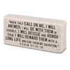 PLAQUE-CAST STONE-SCRIPTURE BLOCK-CALL ON ME