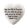 Scripture Stone Hearts of Hope: Joy And Peace