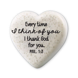 Scripture Stone Hearts of Hope: With God