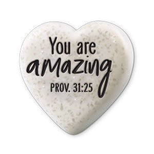Cast Stone Sentiment Heart - You Are Amazing