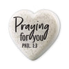 Cast Stone Sentiment Heart - Praying for You