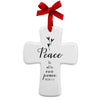 CHRISTMAS ORNAMENT PEACE CROSS 4.5