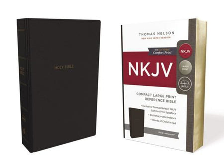 NIV, Compact Center-Column Reference Bible, Leathersoft, Green, Red Letter, Comfort Print