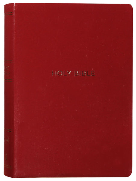 NKJV Reference Bible Giant Print Burgundy Indexed (Red Letter Edition)