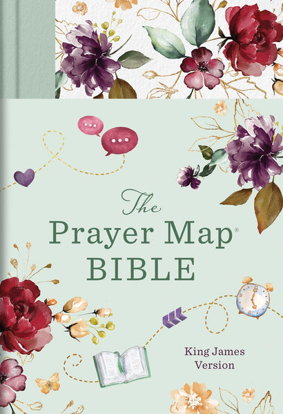 The KJV Prayer Map® Bible [Mint Blossoms]