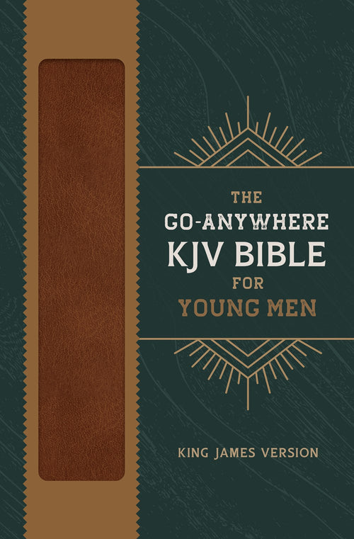 The KJV Go-Anywhere Bible For Young Men Woodgrain Chestnut (Red Letter Edition)