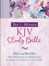 The 1-Minute KJV Study Bible (Lavender Petals) : Featuring Nearly 900 Quick, Easy-to-Read Entries on Scripture's Key People, Places, Events, and More