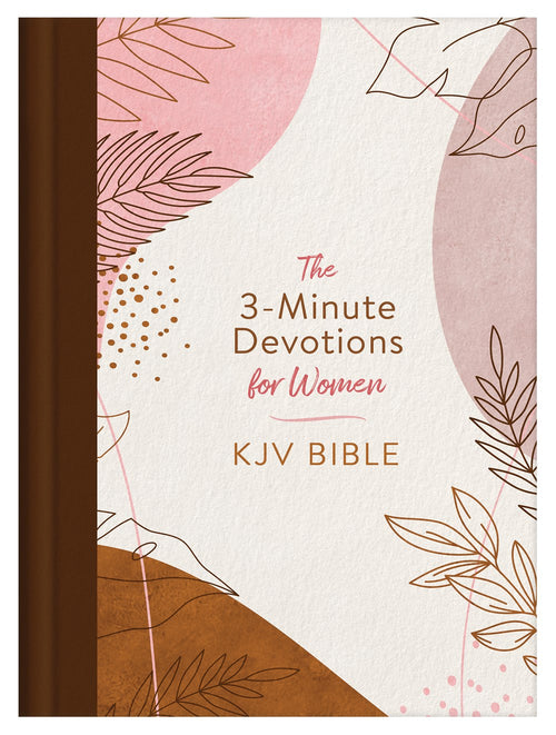 3-Minute Devotions for Women KJV Bible [Rose & Copper Florets]