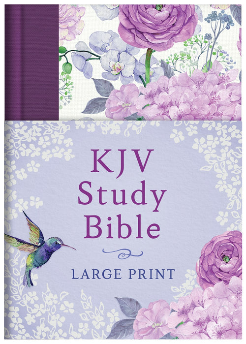 KJV Study Bible Large Print Hummingbird Lilacs