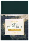 KJV Study Bible Large Print Gold Spruce