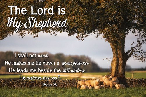 Small Poster - The Lord is My Shepherd Psalm 23