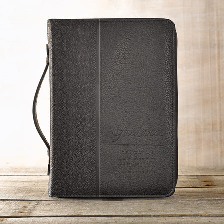 Classic Bible Cover - I Know the Plans Two-tone Brown Faux Leather Jeremiah 29:11