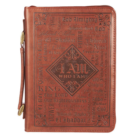 Faux Leather Classic Bible Cover - On Wings Like Eagles