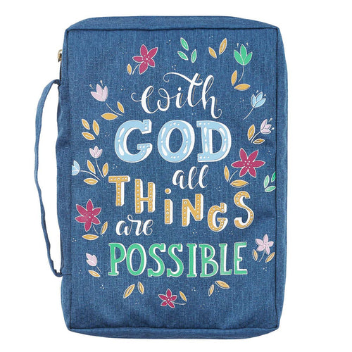 Value Bible Cover - With God All Things Are Possible